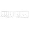 vidaXL Outdoor Dog Kennel Silver 6x10x2 m Galvanised Steel