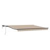 vidaXL Retractable Awning Manual Beige 450 x 300 cm Fabric