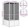 vidaXL Bird Cage Anthracite 111x107x211.5 cm Galvanised Steel