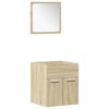 vidaXL 5 Piece Bathroom Furniture Set Sonoma Oak Engineered Wood