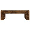 vidaXL Coffee Table with Infinity LED Smoked Oak 90x53x30 cm