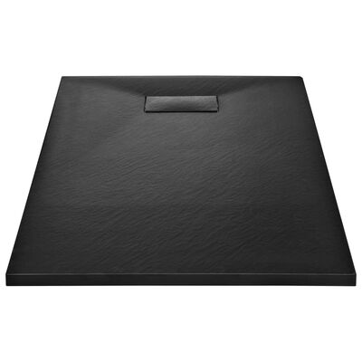 vidaXL Shower Base Tray SMC Black 120x70 cm