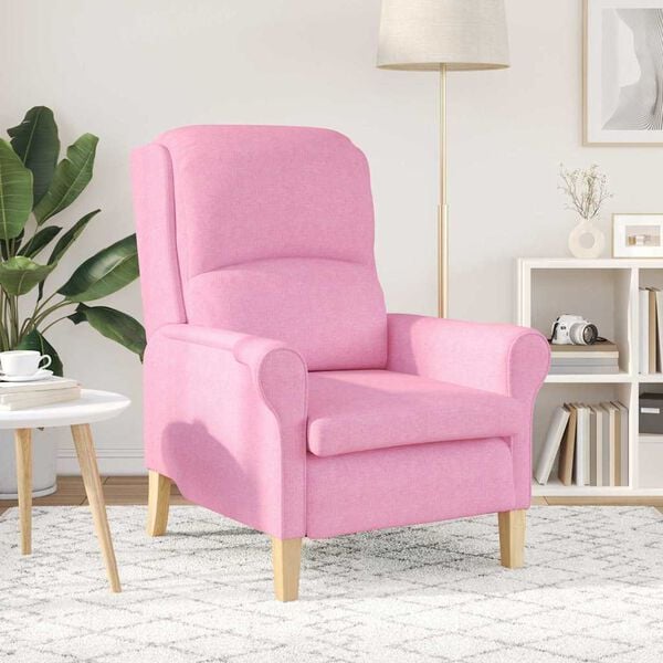 vidaXL Armchair Pink 76 x 94 x 102 cm Fabric