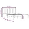 vidaXL Bed Frame without Mattress White Solid Wood Pine 120x200 cm