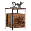 vidaXL Bedside Cabinet Old Wood 44x45x60 cm Engineered Wood