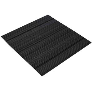 vidaXL Carpet Tile Striped Light Grey 50 x 50 cm 36 pcs PP and Bitumen