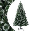 vidaXL Artificial Christmas Tree 120 cm PVC and Metal Green