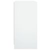 vidaXL Side Cabinet with Glass Doors White 68x37x75.5 cm
