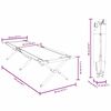 vidaXL Folding Camping Bed 2 pcs Grey 193 x 69 x 45 cm Oxford fabric