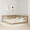 vidaXL Bookcase Bed Sonoma oak 180 x 200 cm Engineered wood