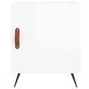 vidaXL Bedside Cabinets 2 pcs High Gloss White 40x40x50 cm Engineered Wood