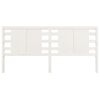 vidaXL Headboard White 186x4x100 cm Solid Wood Pine