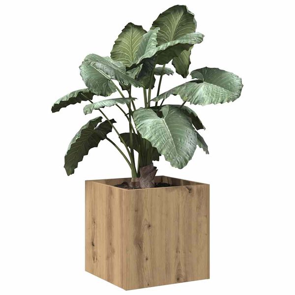 vidaXL Planter Box Artisan Oak 40x40x40 cm Engineered Wood
