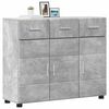 vidaXL Sideboard with Shelf FLORIN Concrete Grey 88.5 x 30.5 x 73 cm