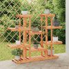 vidaXL Flower Stand 110x25x110.5 cm Solid Wood Fir