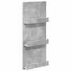 vidaXL Magazine Rack Concrete Grey 43 x 11 x 102 cm Engineered Wood
