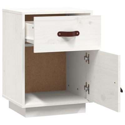 vidaXL Bedside Cabinets 2 pcs White 40x34x55 cm Solid Wood Pine