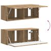 vidaXL TV Cabinet Set Wall-mounted 4 pcs Sonoma Oak Engineered Wood