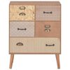 vidaXL Sideboard with 5 Drawers Brown 60x30x78 cm MDF