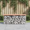 vidaXL Garden Bench Gabion Design 103x31.5x42 cm Solid Wood Douglas
