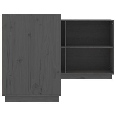 vidaXL Desk Grey 110x50x75 cm Solid Wood Pine