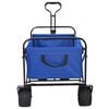 vidaXL Folding Hand Trolley Manual Blue 89 x 63 x 96 cm