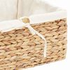 vidaXL Storage Baskets 3 pcs Natural 40 x 30 x 18 cm Water hyacinth