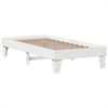 vidaXL Bed Frame without Mattress White 75x190 cm Small Single Solid Wood Pine