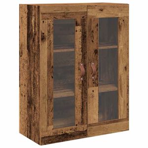 vidaXL Wall Cabinet Old Wood 69.5 x 34 x 90 cm Engineered Wood