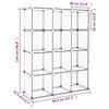 vidaXL Storage Cube Organiser with 12 Cubes Transparent PP