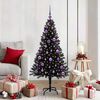 vidaXL Christmas Tree with 150 LEDs with Stand Black 150 cm PVC