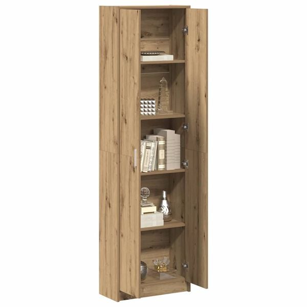 vidaXL Wardrobe with Door Artisan Oak 55 x 25 x 189 cm Engineered Wood