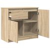 vidaXL Sideboard with Drawer Sonoma Oak 71x35x65 cm Engineered Wood