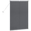 vidaXL Venetian Blinds with Curtains Dark Grey 130 x 95 cm Aluminium