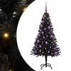 vidaXL Christmas Tree with 150 LEDs with Stand Black 150 cm PVC