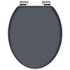 SCH&Uuml;TTE Toilet Seat with Soft-Close SPIRIT ATHRAZIT Anthracite Matte