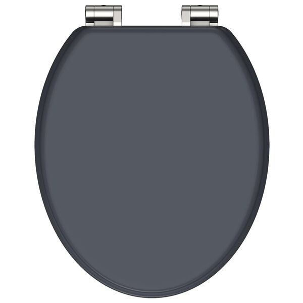 SCH&Uuml;TTE Toilet Seat with Soft-Close SPIRIT ATHRAZIT Anthracite Matte