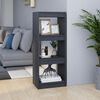 vidaXL Book Cabinet/Room Divider Grey 40x30x103.5 cm Solid Pinewood