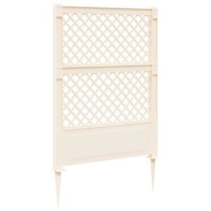 vidaXL Trellis with Spike White 99 x 6 x 165 cm PP