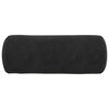 vidaXL Bolster Pillows 2 pcs Black Ø 15 x 40 cm Corduroy Fabric
