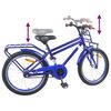 vidaXL Kids Bike 18'' for 5-7 Years Old Dark Blue
