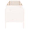 vidaXL Garden Raised Bed White 160x50x57 cm Solid Wood Pine