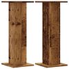 vidaXL Plant Stands 2 pcs Old Wood 30x30x80 cm Engineered Wood