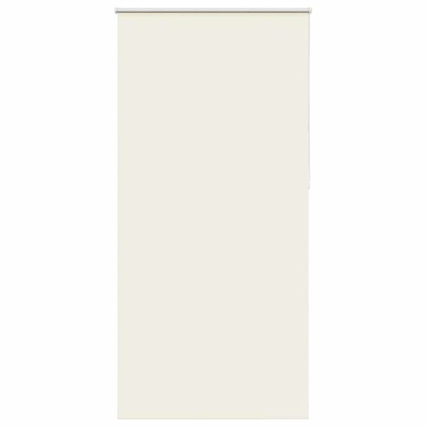 vidaXL Roller Blind Blackout Off White 100x210 cm Fabric Width 95.7 cm Polyester
