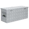 vidaXL Aluminium Box 76.5x26.5x33 cm Silver