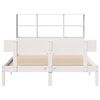 vidaXL Bookcase Bed without Mattress White 120x190 cm Small Double Solid Wood Pine