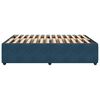 vidaXL Bed Frame without Mattress Blue 140x190 cm Velvet