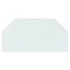 vidaXL Fireplace Glass Plate Hexagon 100x50 cm