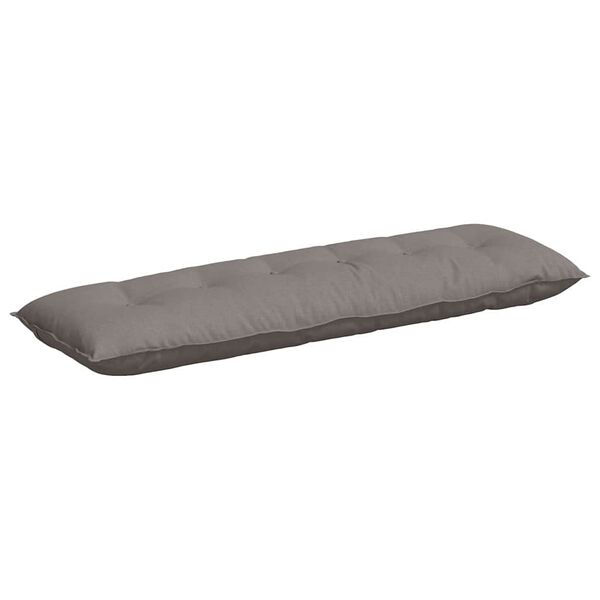 vidaXL Back Pillow Taupe 160 x 19 x 50 cm Fabric