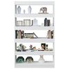 vidaXL Book Cabinet/Room Divider White 100x30x166 cm